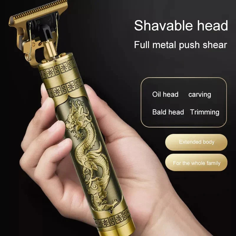 Professional Vintage T9 Dragon Style Metal Trimmer